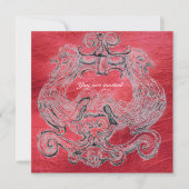 TAROT/ANTIEK FLORENTINE GROTESQUE Rood zwart Kaart (Voorkant)