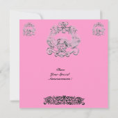 TAROT/ANTIEK FLORENTINE GROTESQUE Roze zwart Kaart (Achterkant)