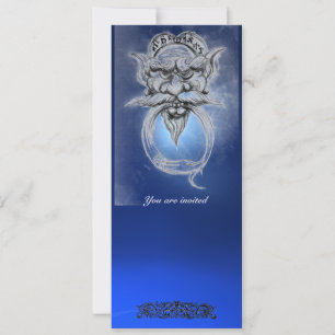 TAROT/ANTIEK GROTESQUE FANTASY Blue Gemstone Kaart