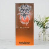 TAROT/ANTIEK GROTESQUE FANTASY Oranje Gemstone Kaart (Staand voorkant)