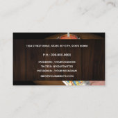 Tarot, astrologie, astroloog visitekaartje (Achterkant)