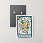 Tarot Baby shower Beste Vriend Button (Voorkant / Achterkant)
