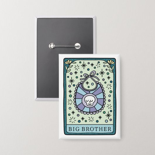 Tarot Baby shower Big Brother Button (Voorkant / Achterkant)