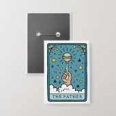 Tarot Baby shower De Vader Button (Voorkant / Achterkant)