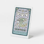 Tarot Baby Shower Diaper Raffle Table Reclamebord Met Voetstuk (Voorkant)