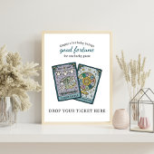 Tarot Baby Shower Diaper Raffle Table Sign Poster
