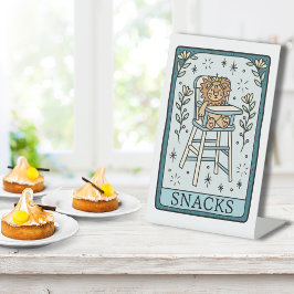 Tarot Baby Shower Eet Snack Tafel Reclamebord Met Voetstuk