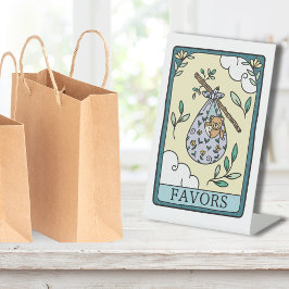 Tarot Baby Shower Favoriet Tafel Reclamebord Met Voetstuk