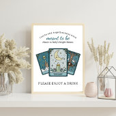 Tarot Baby shower Frameable Drinken Tafelteken Poster