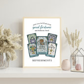 Tarot Baby Shower Frameable Food Table Sign Poster
