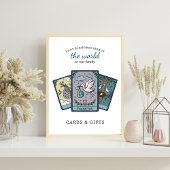 Tarot Baby Shower Frameable Gift Table Sign Poster
