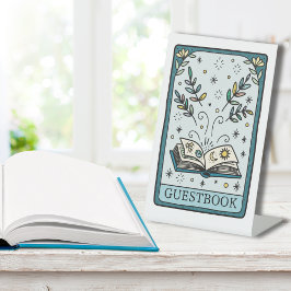 Tarot Baby Shower Gastengastenboek Tafel Reclamebord Met Voetstuk