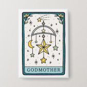 Tarot Baby shower Godfather Button (Voorkant)