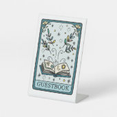 Tarot Baby Shower Guestbook Table Reclamebord Met Voetstuk (Voorkant)