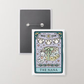 Tarot Baby shower Nana Grootmoeder Button (Voorkant / Achterkant)