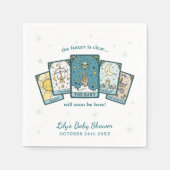 Tarot Baby Shower Personalized Paper Napkin Servet (Voorkant)