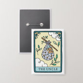 Tarot Baby shower Uncle Button (Voorkant / Achterkant)