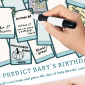 Tarot Baby shower Verjaardag Gissen Spel Poster