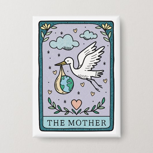 Tarot Baby shower voor de moeder Button (Voorkant)