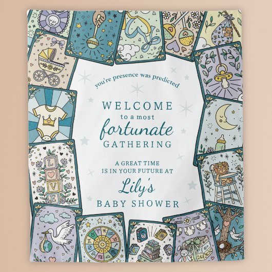Tarot Baby shower Welkom Teken Hangen Wandkleed