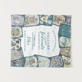 Tarot Baby shower Welkom Teken Hangen Wandkleed (Voorkant (horizontaal))