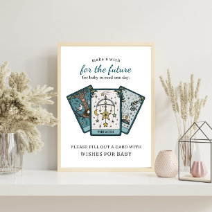 Tarot Baby Shower Wensen voor Baby Activiteit Bord Poster