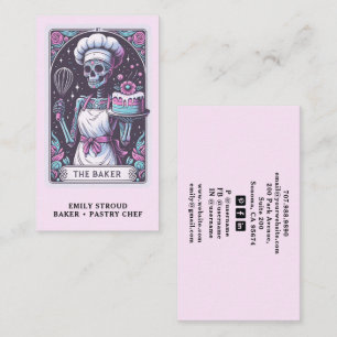 Tarot Baker Banketbakker Dessert Catering Roze Visitekaartje