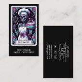 Tarot Baker Black Visitekaartje (Voorkant / Achterkant)