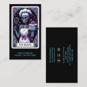 Tarot Baker Black Visitekaartje (Voorkant / Achterkant)
