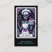 Tarot Baker Black Visitekaartje (Voorkant)