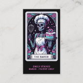 Tarot Baker Black Visitekaartje (Voorkant)