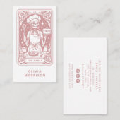 Tarot Baker Pastry Chef Dessert Cateraar Dusty Pin Visitekaartje (Voorkant / Achterkant)