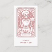 Tarot Baker Pastry Chef Dessert Cateraar Dusty Pin Visitekaartje (Voorkant)