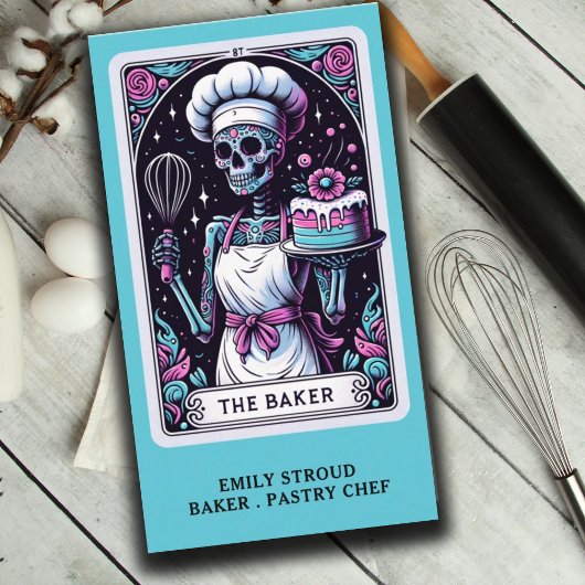 Tarot Baker Pastry Chef Dessert Cateraar Visitekaartje