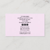 Tarot Baker Pastry Chef Dessert Caterer Pink Visitekaartje (Achterkant)