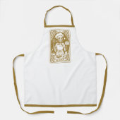Tarot Baker Pastry Chef Gold Schort (Voorkant)