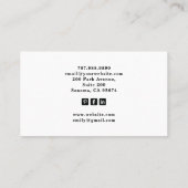 Tarot Baker Visitekaartje (Achterkant)