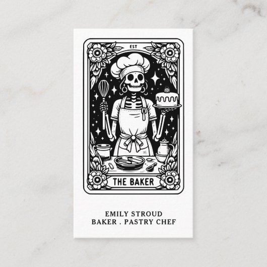 Tarot Baker Visitekaartje (Voorkant)