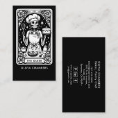 Tarot Baker Zwart Wit Gebak Chef Dessert Visitekaartje (Voorkant / Achterkant)