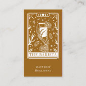Tarot  Barista Business Card Visitekaartje (Voorkant)