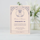 Tarot bruiloft receptie Kaarten Kristallen Harten (Staand voorkant)
