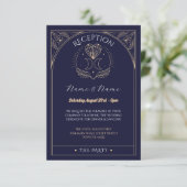 Tarot bruiloft receptie Kaarten Kristallen Harten  (Staand voorkant)