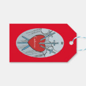Tarot Card 3 Swords Thunder_Cove Cadeaulabel (Voorkant (Horizontaal))