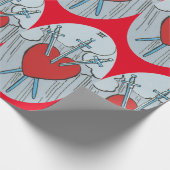 Tarot Card 3 Swords Thunder_Cove Cadeaupapier (Hoek)