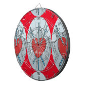 Tarot Card 3 Swords Thunder_Cove Dartbord (Voorkant Rechts)