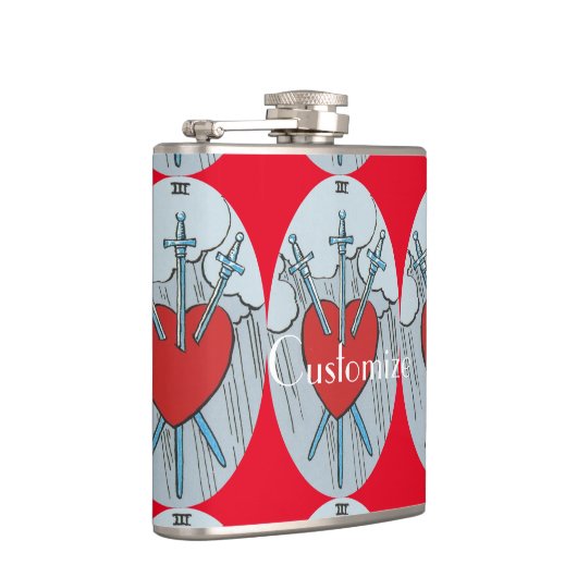 Tarot Card 3 Swords Thunder_Cove Heupfles (Rechts)