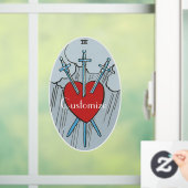 Tarot Card 3 Swords Thunder_Cove Raamsticker (Huis)