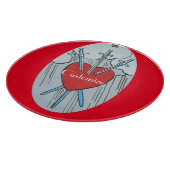 Tarot Card 3 Swords Thunder_Cove Snijplank (Hoek)