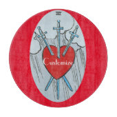 Tarot Card 3 Swords Thunder_Cove Snijplank (Voorkant)