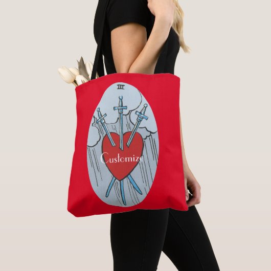 Tarot Card 3 Swords Thunder_Cove Tote Bag (Dichtbij)